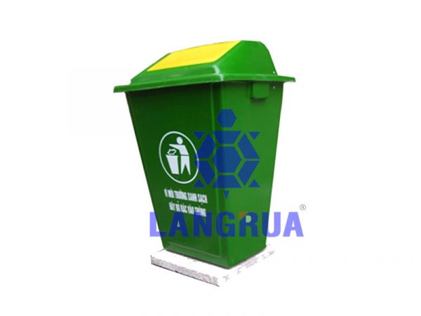 Thùng Rác Nhựa composote 60l Có 4 Bánh Xe – Cơ Khí Làng Rùa