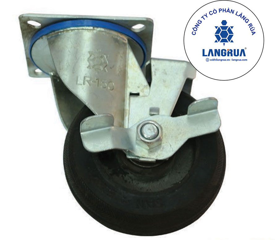 Bánh Xe 150 Có Khóa – Bánh Xe 150 Cao Su – Bánh Xe Làng Rùa